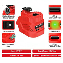 Convertitore Step Down per 18V A 12V Presa Accendisigari per Veicoli per Dispositivi Veicolari