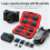 T20 Portable Memory Card Holder 28 Slots Memory Card Case for  Micro CFexpress Type A Cards Black Red 1