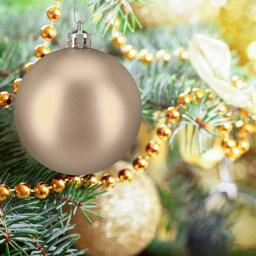 Ensemble de boules de Noël mates, 50 pièces