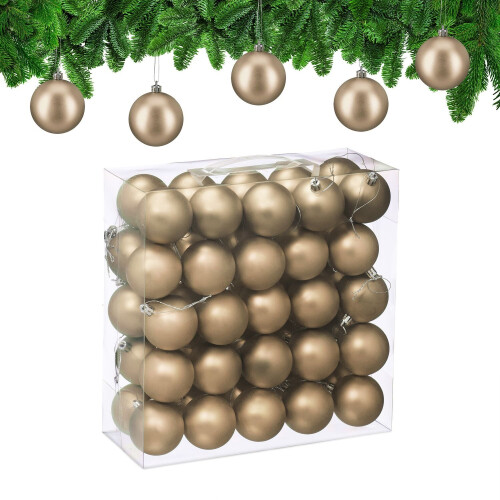 Ensemble de boules de Noël mates, 50 pièces 1