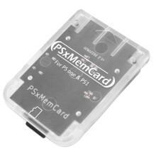 Psxmemcard PS1 Memory Card Save Game Data Support MicroSD Card for 1 PS One Console Black