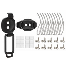 20-Piece Set Adjustable Elastic Cable Clips for Cable Management and Organization