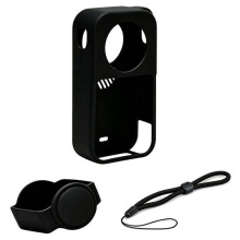 Silicone Protective Case for X6 with Lens Cap & Lanyard, Anti-Scratch Soft Silicone Cover Protective