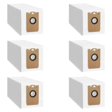 6 Pack Dust Bags Replacement for L8000 /Medion X20 SW+ MD 11415 Robot Vacuum Cleaner with Self-Empty Station