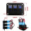3 Gang Rocker  Panel for 12V/24V Car Boat Dash with  LED Control 6