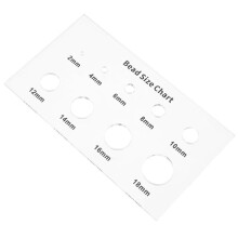 2 Acryl-Perlenmesslehren für die Schmuckherstellung, Messwerkzeug für Perlen und Schmuckperlen mit Größen Von 2-18 mm