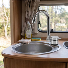 RV Sink Faucet, Kitchen Faucet-Cold&Hot Water Mixer,Replacement Accessory for Home,Caravan,Yacht,Boat &Camping,1/2