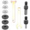 Drill Angle Grinder Adapter with Flange Nut Parts Set,3 Set Replacement Grinder Flange Nuts and Wrench Conversion Tool 2