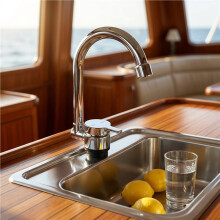 Grifo de Fregadero para Autocaravana, Grifo de Cocina para Campista: Mezclador de Agua Fría y Caliente, Accesorio de Repuesto para Hogar, Caravana,