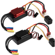 RC 35A Brushless-Regler, Wasserdicht, Programmierbar, 2-3S Lipo, für 1/14, 1/16, 1/18 RC-Cars, Crawler, Offroad-Trucks, RC-Teile, Schwarz
