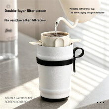 Reusable Pour over Coffee Filter Foldable Stainless Steel Paperless Coffee Dripper Portable Fine Mesh Coffee Strainer A