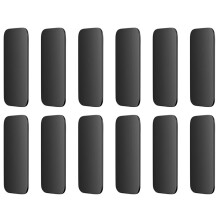 12er-Pack Ultradünne, Bohrfreie Magnet-Schranktürverschlüsse, Schwarz, Ultradünne Klebemagnete für Schubladen