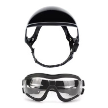 Hundebrille und Set für Mittelgroße Hunde, UV-Schutz-Sonnenbrille für Motorradfahrer mit Ohrlöchern