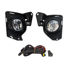 Car Fog Lights Front Bumper Fog Lamp for Hiace 2014 2015 2016 Harness Wiring Cover Grille Halogen Black