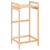 Beliani Laundry Basket TOROTAL Bamboo Light Brown/ Beige 40 L 5