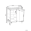 Beliani Laundry Basket TOROTAL Bamboo Light Brown/ White 120 L 3
