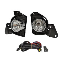 Car Fog Lights Front Bumper Fog Lamp for Hiace 2014 2015 2016 Harness Wiring Cover Grille Halogen Chrome Plating
