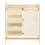 Beliani Laundry Basket TOROTAL Bamboo Light Brown/ White 120 L 5