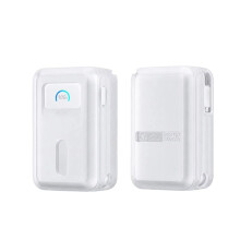 SIKAI CASE Shockproof Silicone Case for  A1638 45W Retractable Cable Power Bank Anti-Drop Protective Skin Sleeve White
