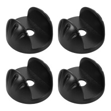 2 Par Svart Tangentbord Ställ Gear Skiva, Justerbar Metall Riser Platta, 20mm Fyrkantig Rör Passar Fixeringsfäste