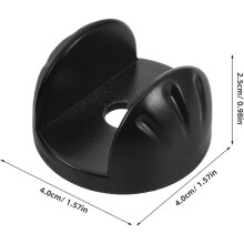 2 Pairs Black Keyboard Stand Gear Disc, Adjustable Metal Riser Plate, 20mm Square Tube Fit Fixing Fastener