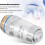 40X High Magnification Objective Lens, Achromatic Microscope Objective 40/0.65 for Biological Microscopes 2