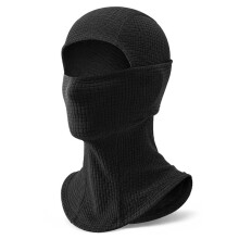 Ski Mask Winter Full Face Mask Windproof Neck Gaiter Thermal Hood Gear for Men Women Black