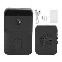 Tuya Doorbell met HD Nachtzicht WIFI 2-Weg Intercom Real- Weergave voor Thuisbeveiligingssysteem Zwart