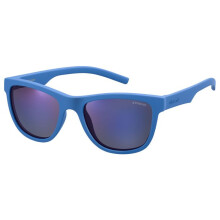 Óculos de sol - Polaroid - PLD 8018/S-ZDI-JY - Borracha flexível azul - Lentes cinzas - Proteção categoria 2