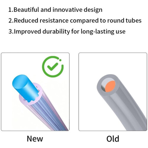 Low-Resistance Star-Shaped PTFE Tube High Temperature Resistance for Bambu  Voron  3D Printer Parts 5m 2