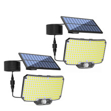 2Pcs 234LED Solar Outdoor Light TY01003 Outdoor LED Solar Light with Motion Sensor for Patio Lawn Garage Pathway