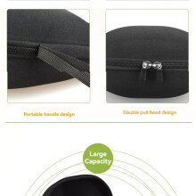 Étui pour Écouteurs Sac de Rangement pour Écouteurs pour Protéger Votre Casque Noir Ordinaire