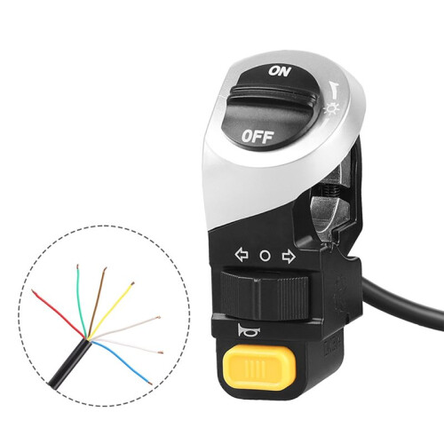 Multifunktionell KontrollSwitch för E-Cykel Konverteringar (Integrerar Kontroller för Horn, Strålkastare och Blinkers) 2