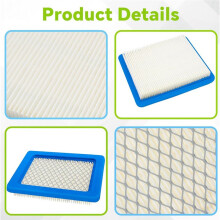 6er-Pack 491588S Rasenmäher-Luftfilter, Flache Luftfilterpatrone, für Briggs & Stratton, Toro,
