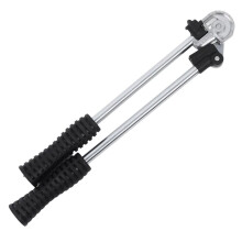 Manual Tube Bender Hand Bender with Space-Saving Frame, Black Ribbed Handles, Portable for -Site Use, 8mm