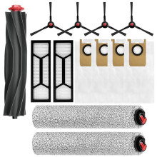 For S1 Pro Omni Robot Vacuum Replacement Parts Kit - Main Brush, Roller Brushes, Filters, Side Brushes & Dust Bags