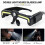 Multifunction LED Glasses Goggle Light Wave Sensor Headlight for Night Running,Camping, Fishing, Cycling, Work Light 4