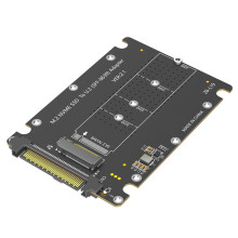 M.2 NVMe M-Key to U.2 SFF-8639 Adapter, PCIe 4.0/3.0 M.2 NVMe SSD to 2.5" U.2 Drive Bay Converter Card