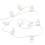 S Fold Curtains Runner - Wave Ripple Fold Curtain Track Runner Plastic Drape Slider Accessories(20m,Spacing 60mm) 1