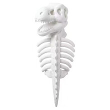 25cm Pet Dinosaur Luminous Clothing Soft Plush Halloween Outfit with 3D Dinosaur Bone Headpiece, Funny Cosplay Clothes