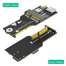 M.2 NGFF Key-E to PCI-E X1 Adapter Card with RGB Light, Convert M.2 E-Key WiFi Module to Desktop PCI-E Slot