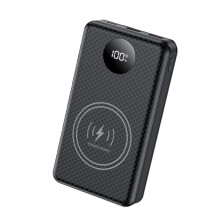 Etui na Powerbank 6x 18650 22,5 w PD + 15 w Bezprzewodowe Szybkie Ładowanie, DIY, Wyjmowane Pudełko do Przechowywania Baterii, Bez Spawania, Czarne