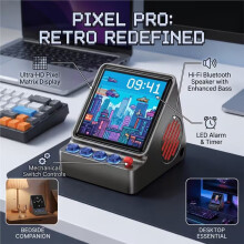 Stacjonarny Głośnik z Ekranem LED Pixel, Programowalny Bezprzewodowy Głośnik Pixel do Dekoracji Pokoju PC B