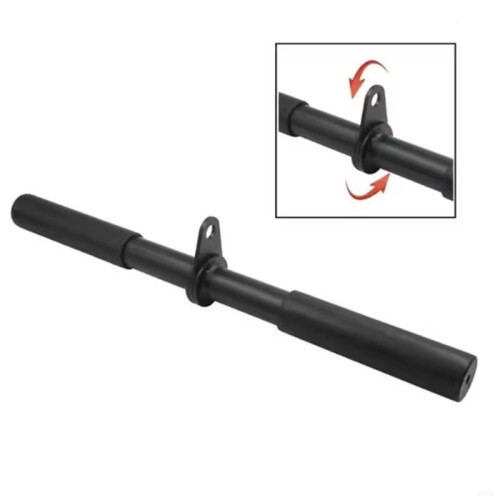 Gym Cable Machine Double-Grip Handle, Back Strength Training Bar 2