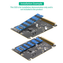 M.2 NGFF SSD to 2.5 Inch IDE 44 Pin ATA Adapter Card, Convert M.2 NGFF SSD to PATA IDE Hard Disk for PC Laptop