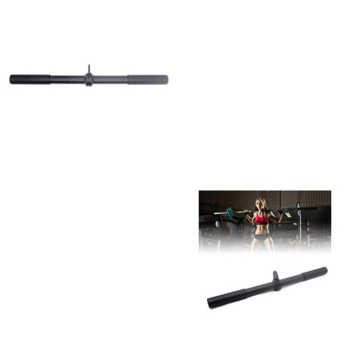 Gym Cable Machine Double-Grip Handle, Back Strength Training Bar