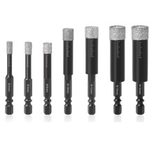 5-16mm Hexagonal Shank Brazed Dry Ceramic Tile Drill Bit Marble Vitrified Tile Hole Opener Drill Bit Hole Saw