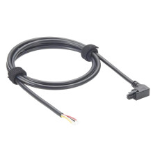 Micro-Fit 3.0mm 4 Pin Angled Elbow 90 Degree Female Connector to Open Dual Row Power Signal 1.5m Cable Assembly