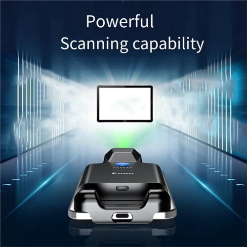 Eyoyo 1D 2D QR Back Clip Barcode Scanner  Portable Barcode Reader Data Matrix Scanner for Library 2