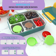 Salad Sauce Container with Lid Watertight Reusable Stainless Steel Salad Dressing Container Sauce Container